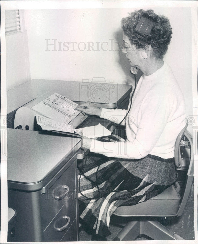 1962 Chicago, IL The Daily News Compact Phone Switchboard Press Photo - Historic Images