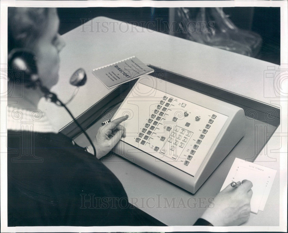 1962 Chicago, IL The Daily News Compact Phone Switchboard Press Photo - Historic Images