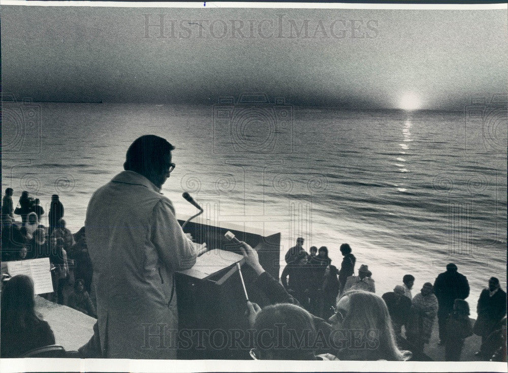 1978 Chicago, Illinois Adler Planetarium Sun Day Ceremonies Press Photo - Historic Images