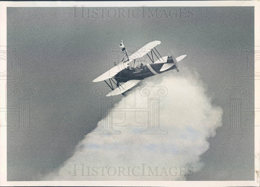 1980 Chicago, Illinois Wingwalker Georgia Gurza Press Photo - Historic Images