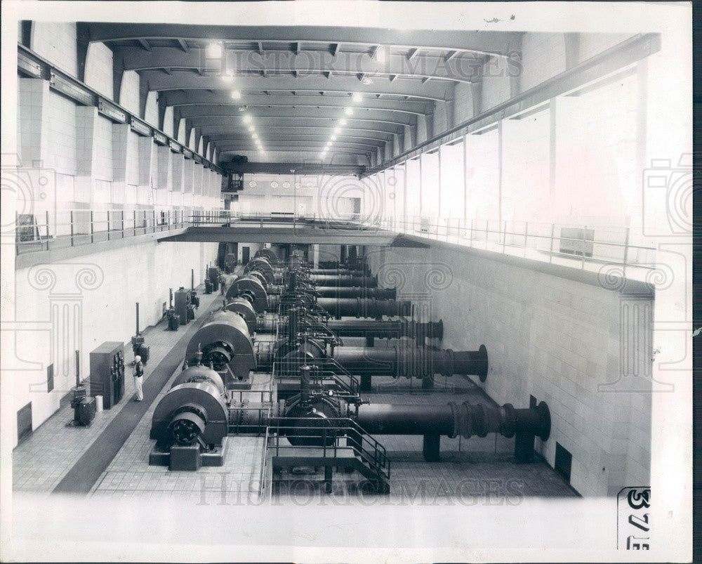 1958 Chicago, Illinois South District Water Filtration Plant Press Photo - Historic Images