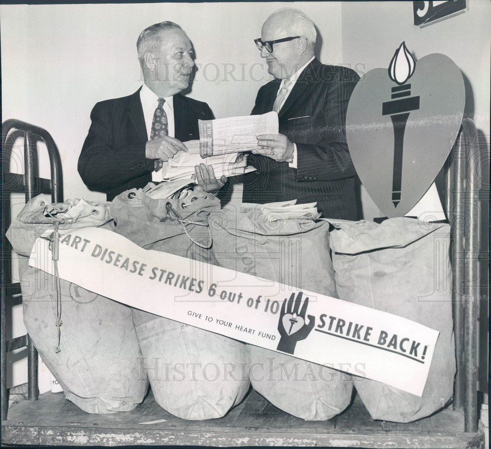 1961 Chicago, Illinois Heart Association Campaign Mailing Press Photo - Historic Images