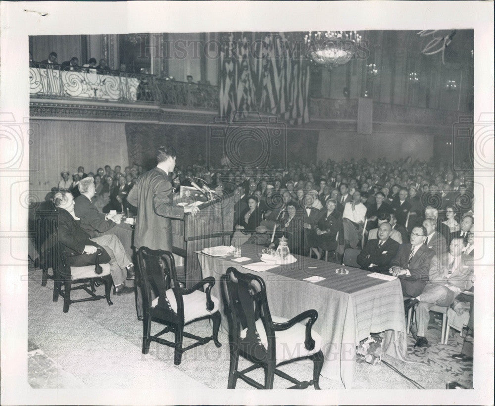 1955 Wall Street Financier Louis Wolfson Press Photo - Historic Images