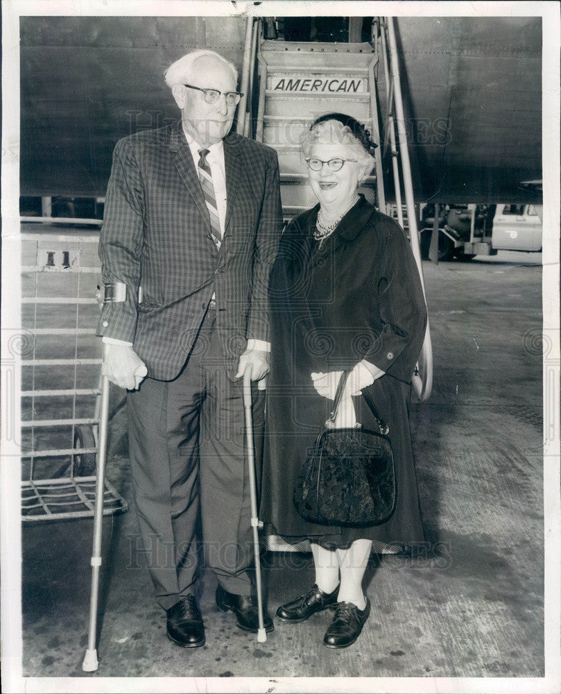 1962 De Kalb, IL Mr/Mrs WW Wirtz, Parents of Kennedy's Labor Secr Press Photo - Historic Images