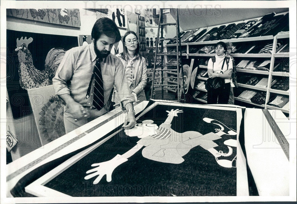 1978 Chicago, IL Mike &amp; Rosalinda Lynch of Domus Store Press Photo - Historic Images