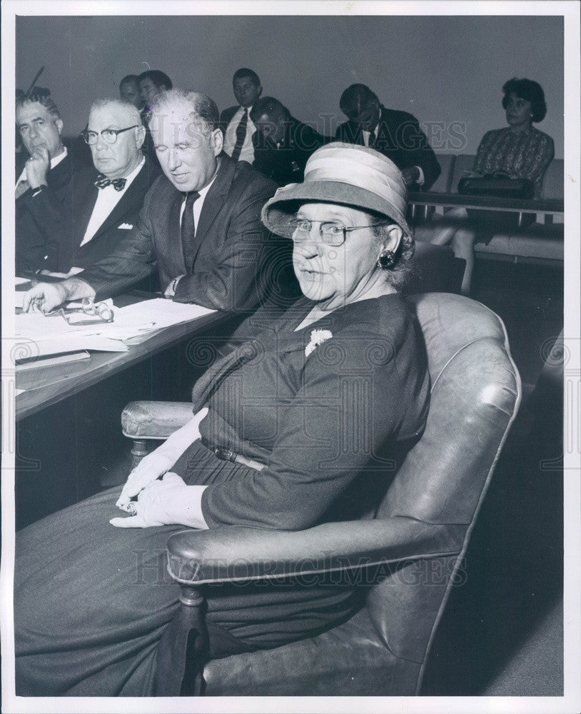 1962 Detroit, Michigan Taxi Dance Hall Supervisor Helen Lechner Press Photo - Historic Images