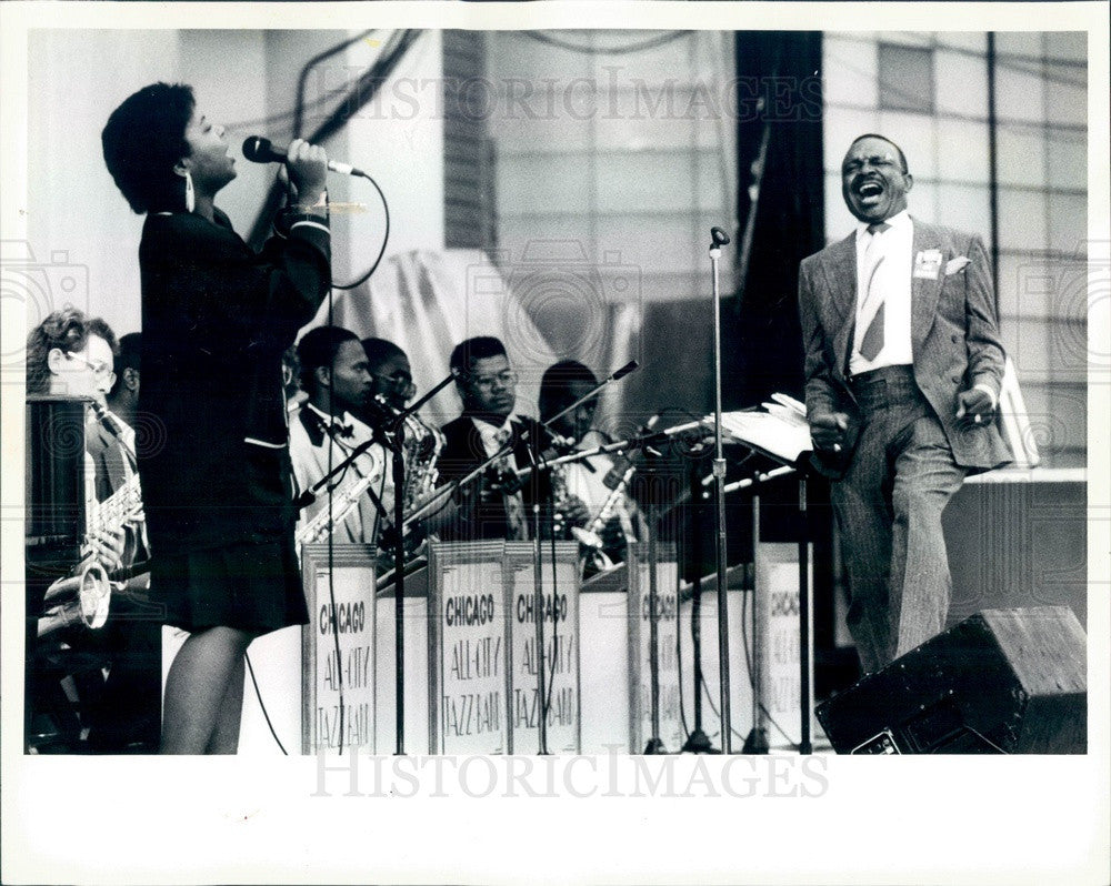 1988 Chicago, Illinois Jazz Festival, Singer Barbria Haynes Press Photo - Historic Images
