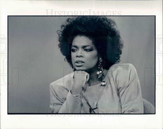 1987 TV Talk Show Host Oprah Winfrey Press Photo - Historic Images