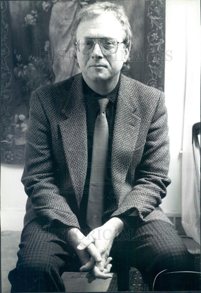 1990 Ann Arbor, MI Pulitzer Prize Winning Composer William Bolcom Press Photo - Historic Images