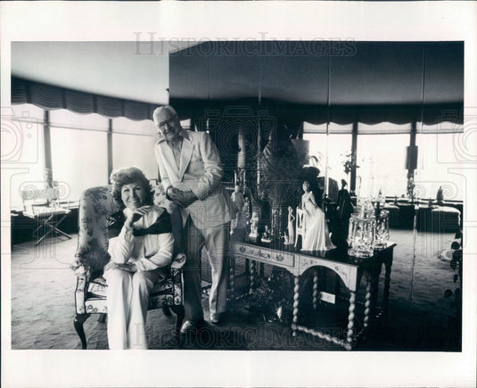 1980 Chicago, Illinois TV Pitchman Linn Burton & Wife Ruth Press Photo - Historic Images