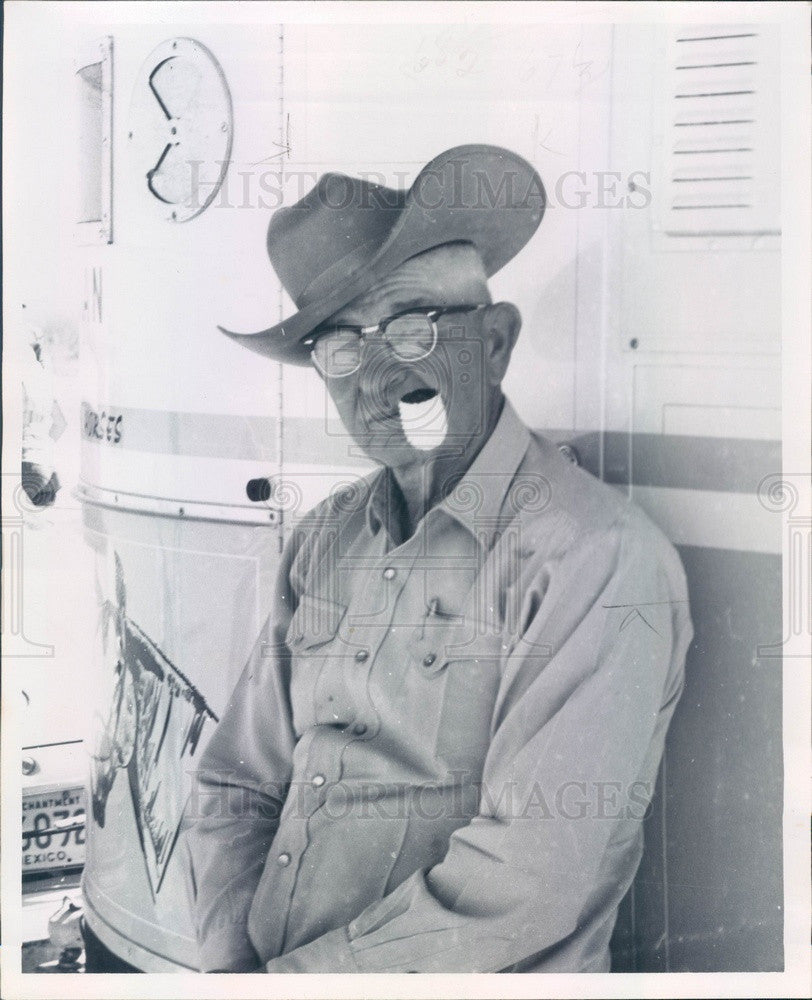 1961 US Rodeo Association President H.P. Freeman Press Photo - Historic Images