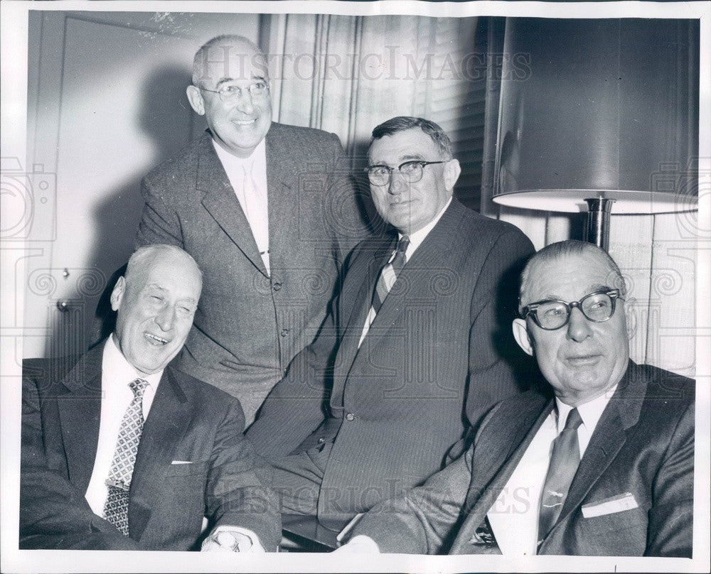 1958 Detroit, Michigan Auto Dealers Association Members Press Photo - Historic Images