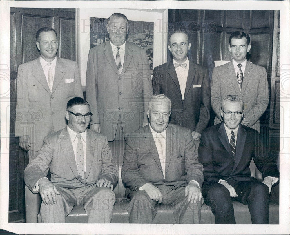 1958 Detroit, Michigan Auto Dealers Association Members Press Photo - Historic Images