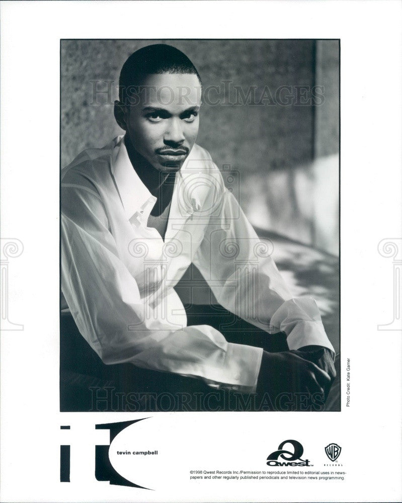 1999 American R&amp;B Singer Tevin Campbell Press Photo - Historic Images