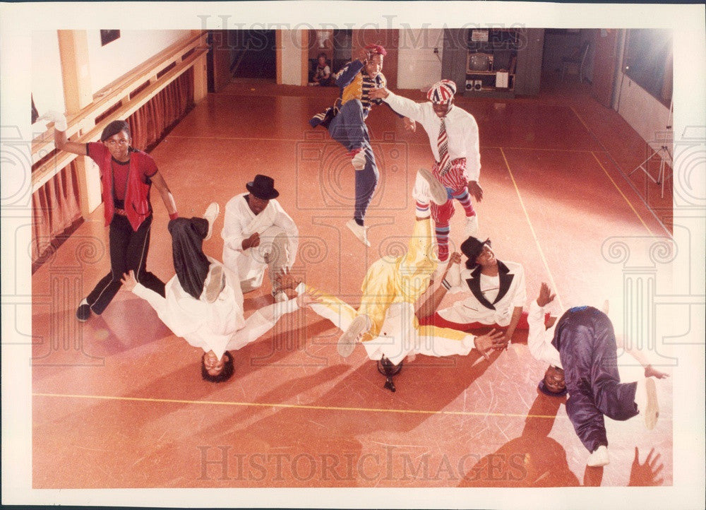 1984 Dancer Paul Montgomery &amp; Motor City Express Press Photo - Historic Images