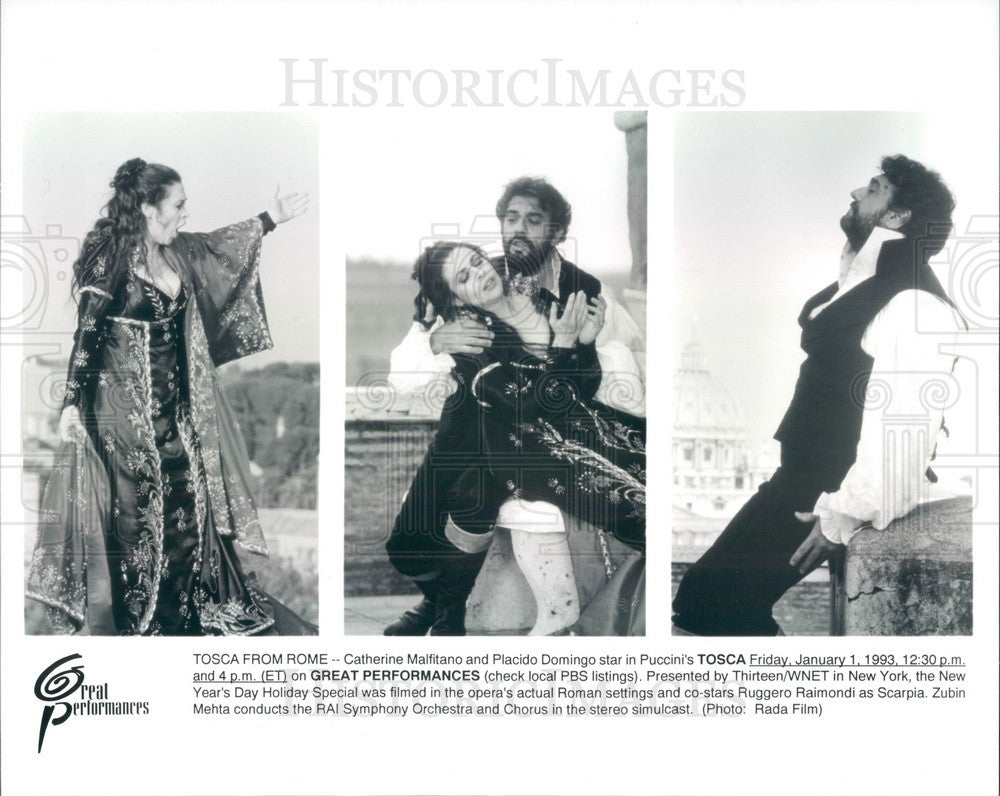 Undated Opera Singers Catherine Malitano & Placido Domingo Press Photo - Historic Images