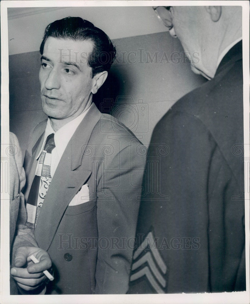 1949 Detroit, Michigan Convicted Murderer James Sacchetti Press Photo - Historic Images