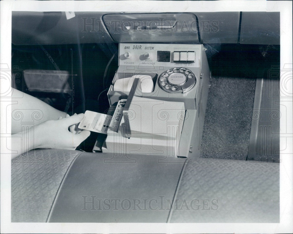 1966 Auto DAIR System, 1960&#39;s Version of GPS, Dashboard Display Press Photo - Historic Images