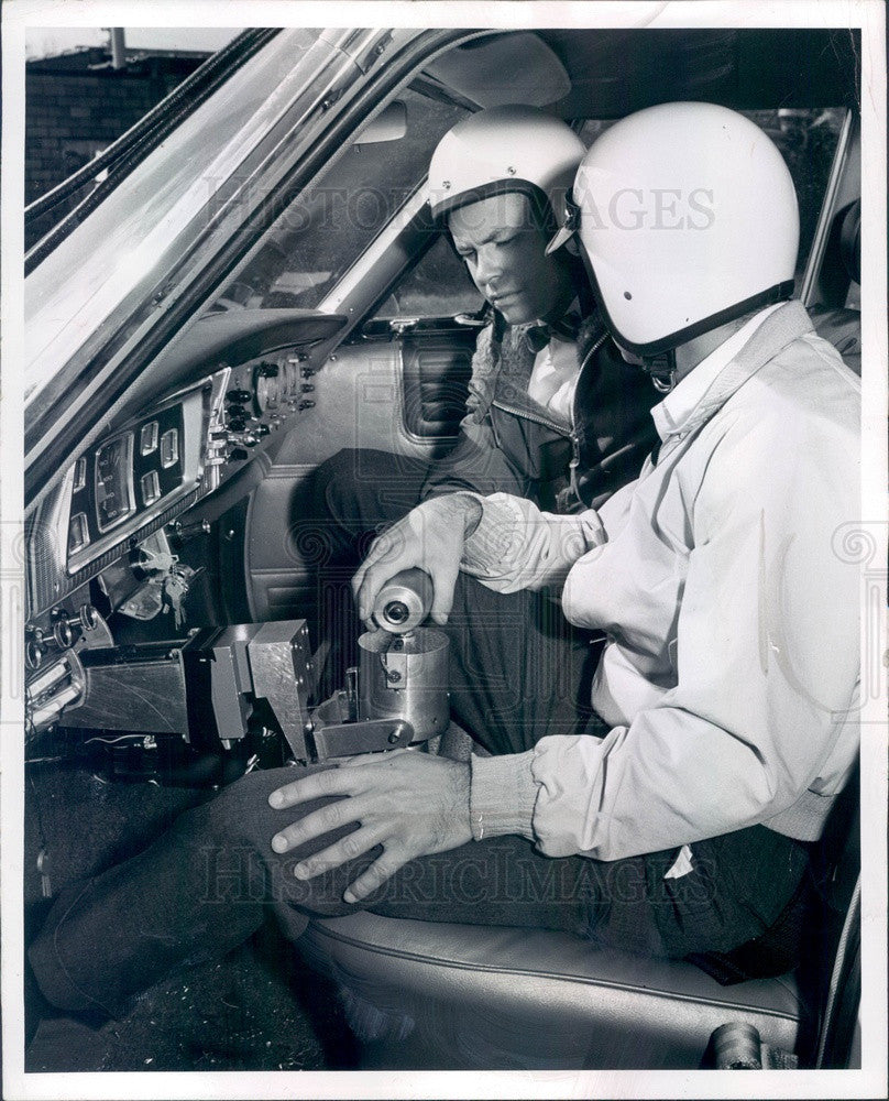 1966 Ohio State Univ Robot Automobile Press Photo - Historic Images