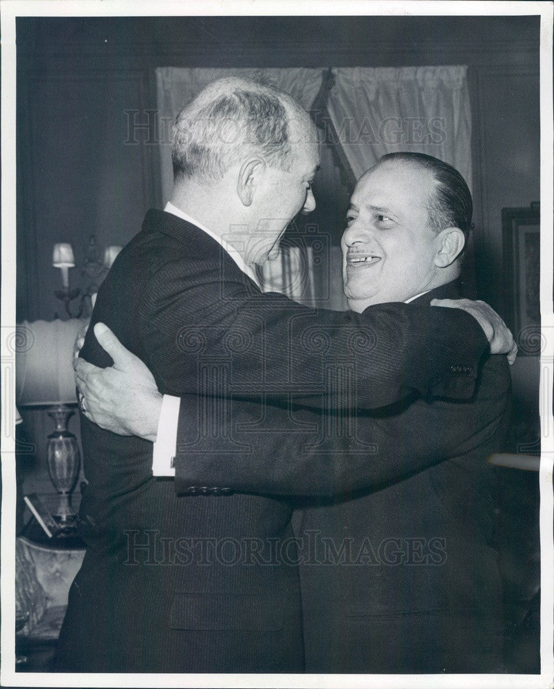 1962 US Secretary of State Dean Rusk &amp; Diplomat Dr. Guillermo Sacasa Press Photo - Historic Images