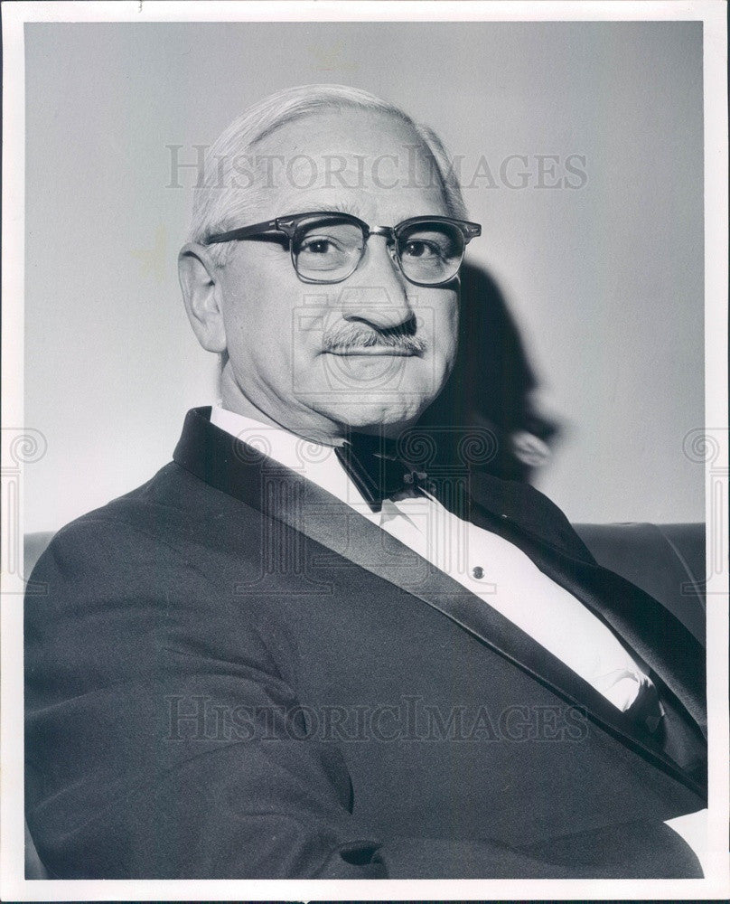 1965 Detroit, MI Dr. Albert Sabin, Oral Polio Vaccine Developer Press Photo - Historic Images