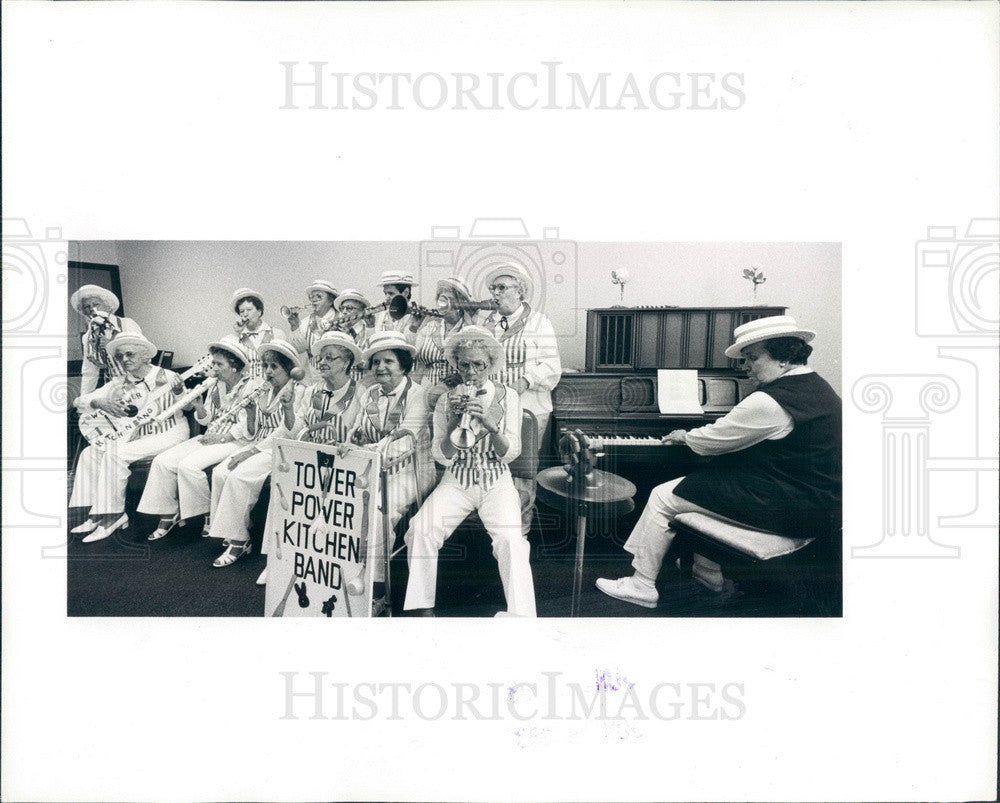 1983 Detroit, Michigan Lakeside Tower Power Kitchen Band Press Photo - Historic Images