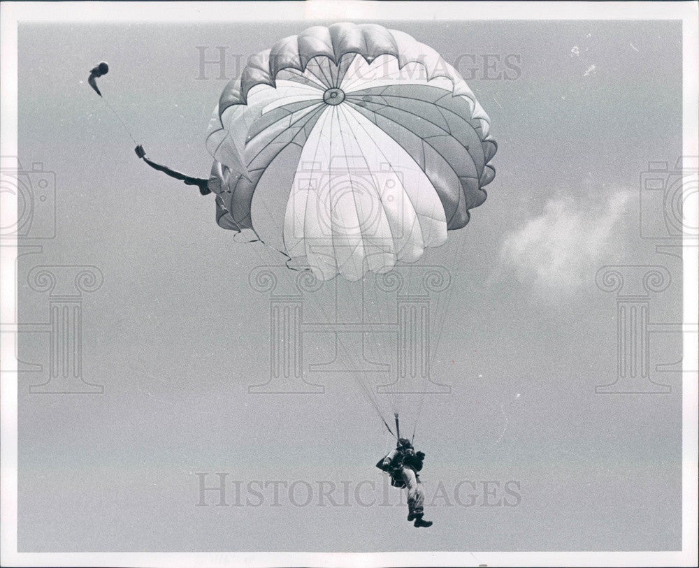 1961 All American Sport Parachute Team Press Photo - Historic Images