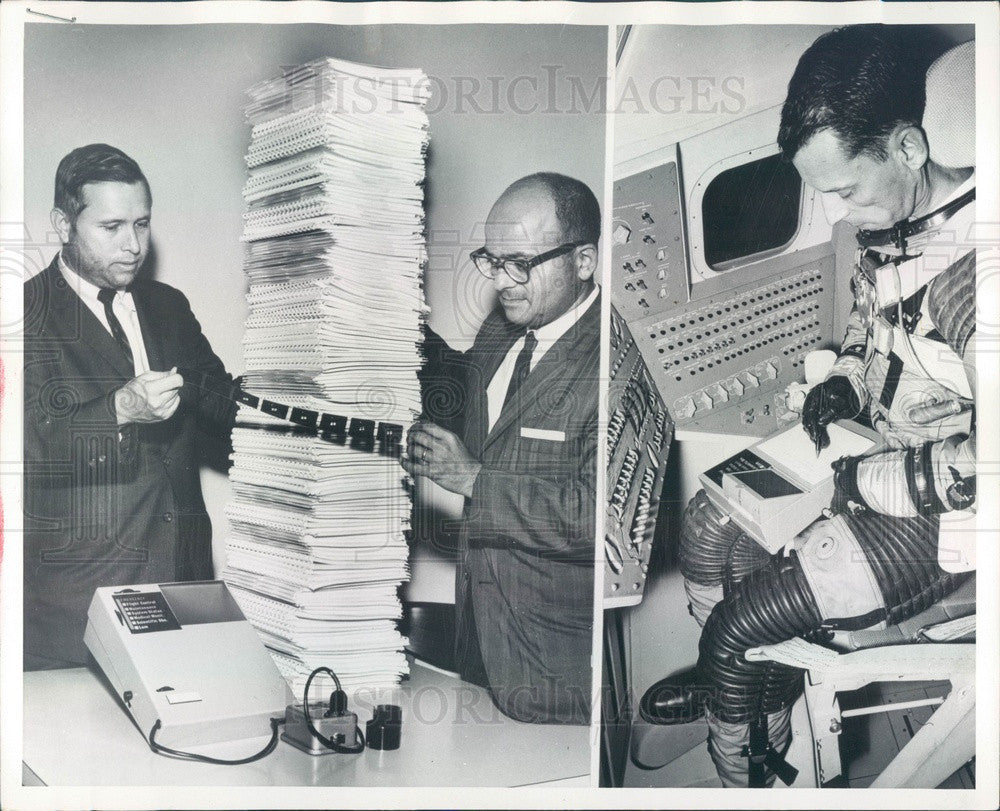 1964 NASA Microfilm Portable Data Storage &amp; Retrieval for Apollo Press Photo - Historic Images