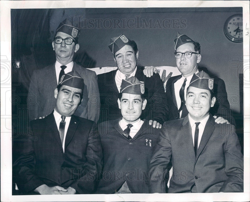 1966 Denver, Colorado Mile-Hi Chapter of American GI Forum Officers Press Photo - Historic Images