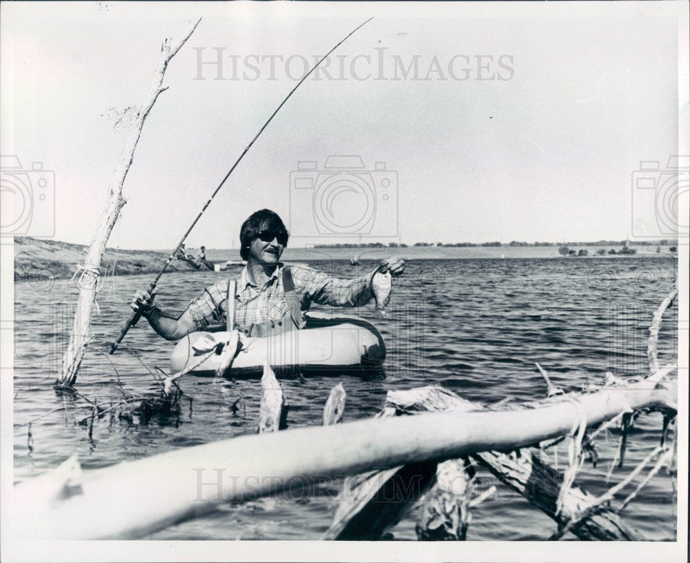 1981 Denver, Colorado The Denver Post Outdoors Writer Charlie Meyers Press Photo - Historic Images