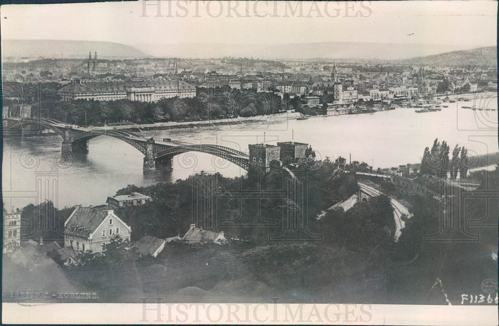 1916 Strassburg, Germany Strassburg University &amp; Bridge Press Photo - Historic Images