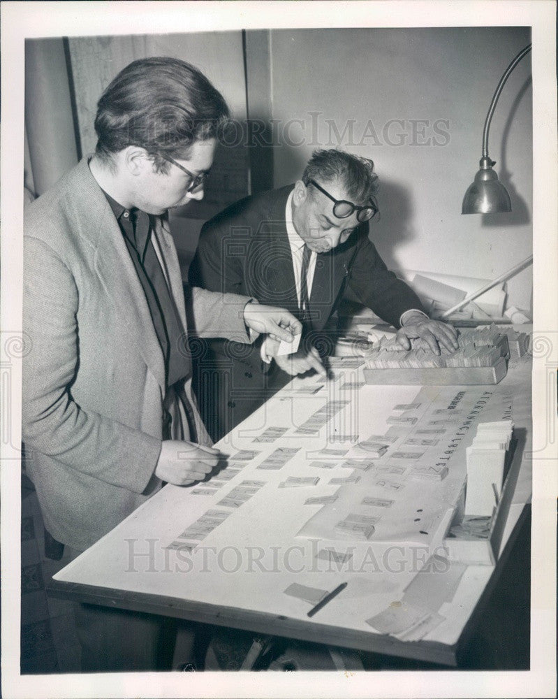 1952 Language Learning Game &amp; French Developer Clement Planes Press Photo - Historic Images