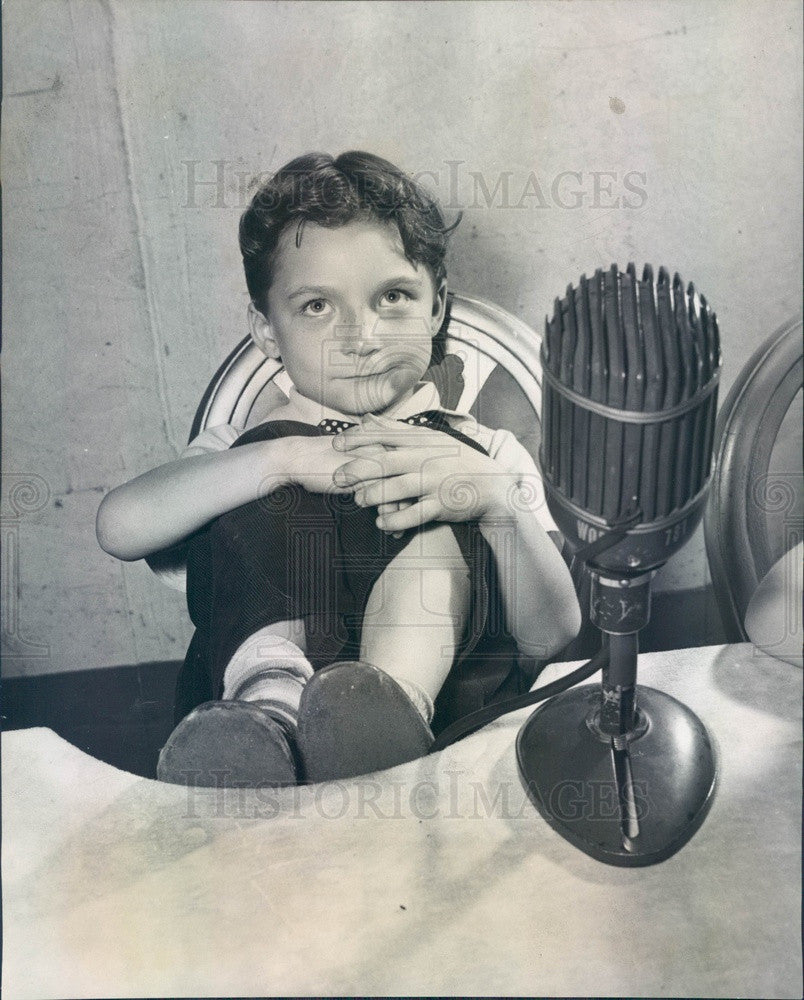 1948 Radio Talk Show Juvenile Jury Panelist Glenn Mark Arthurs Press Photo - Historic Images