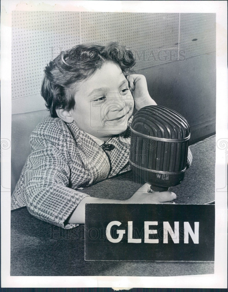 1947 Radio Talk Show Juvenile Jury Panelist Glenn Mark Arthurs Press Photo - Historic Images