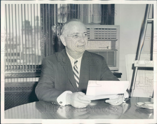 1966 Chicago, Illinois Public Schools Superintendent Benjamin Willis Press Photo - Historic Images