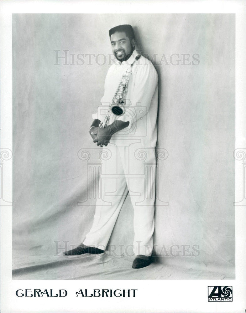 1991 American Jazz Saxophonist Gerald Albright Press Photo - Historic Images