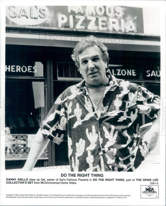 1994 American Hollywood Actor Danny Aiello in Do The Right Thing Press Photo - Historic Images