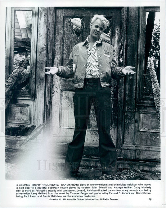 1982 Canadian Actor/Comedian Dan Aykroyd Press Photo - Historic Images