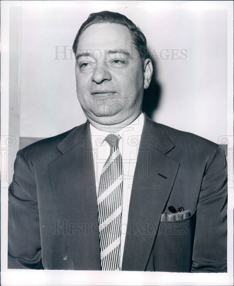 1955 Detroit, Michigan American Motors Exec Edward Cushman Press Photo - Historic Images