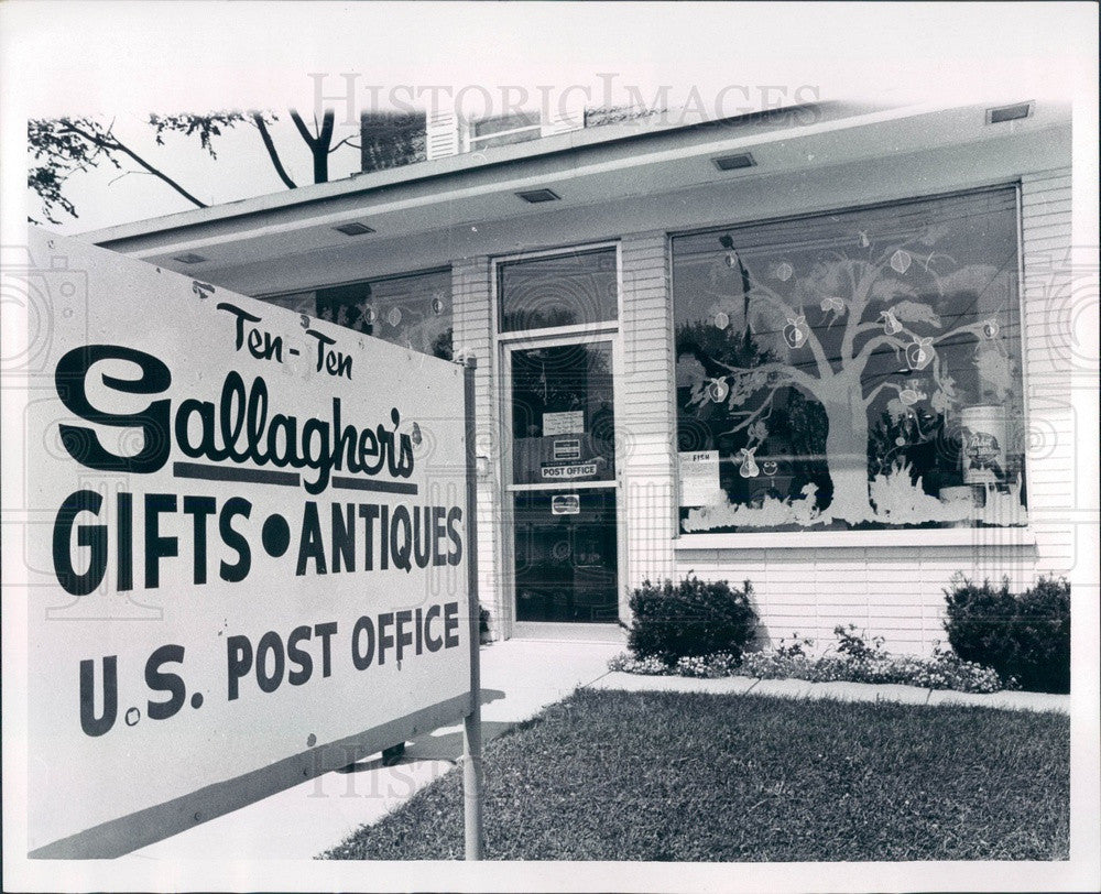 1970 Lansing, Michigan Gallagher&#39;s Gift Shop Press Photo - Historic Images