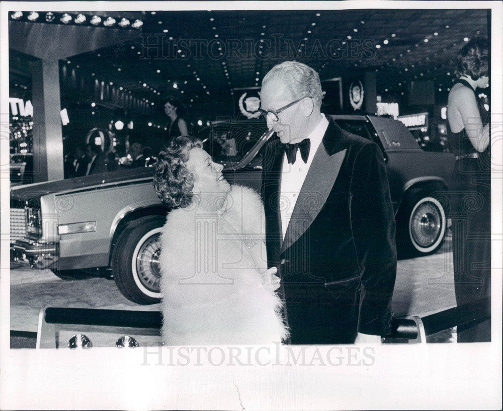 1979 Detroit, Michigan General Motors President Thomas Murphy &amp; Wife Press Photo - Historic Images