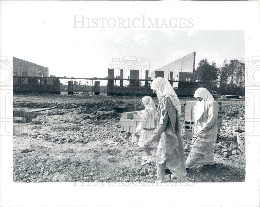 1991 Detroit, Michigan Crescent Academy Intl Islamic School Site Press Photo - Historic Images