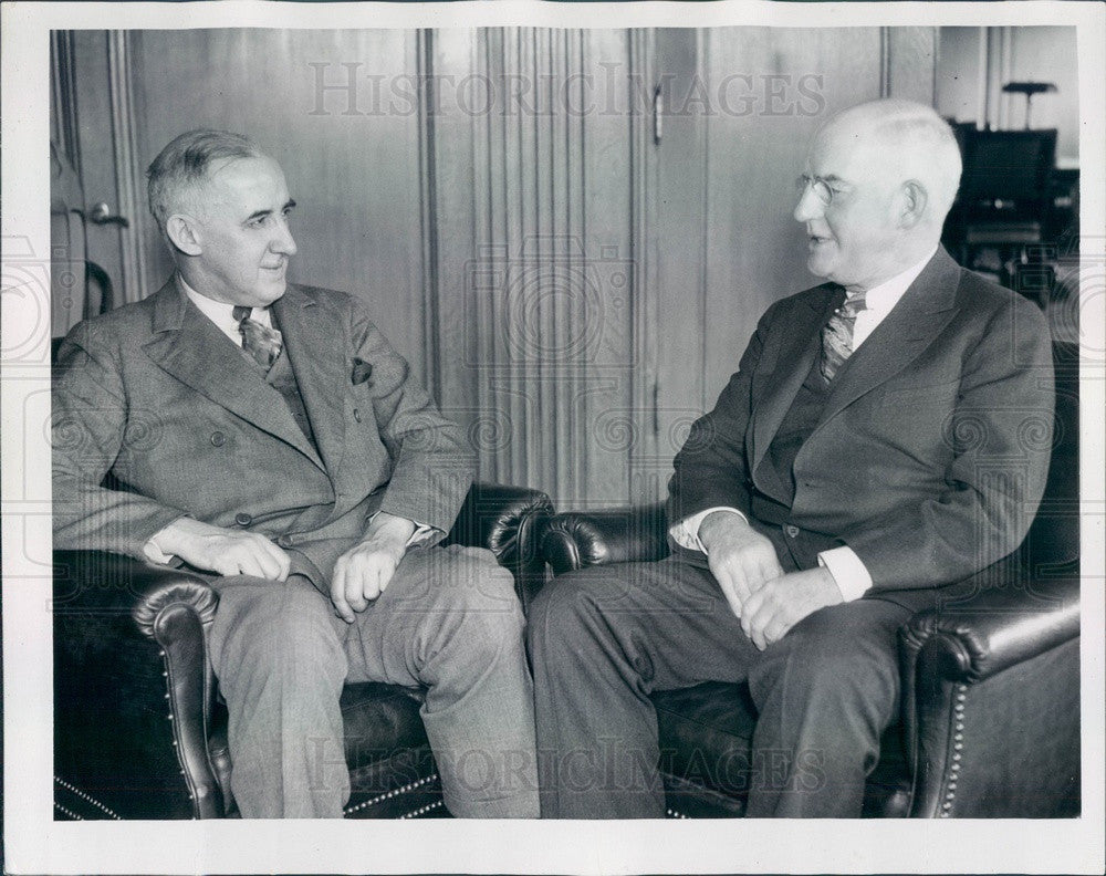 1935 Author, Presidential Adviser, Law Professor Raymond Moley Press Photo - Historic Images