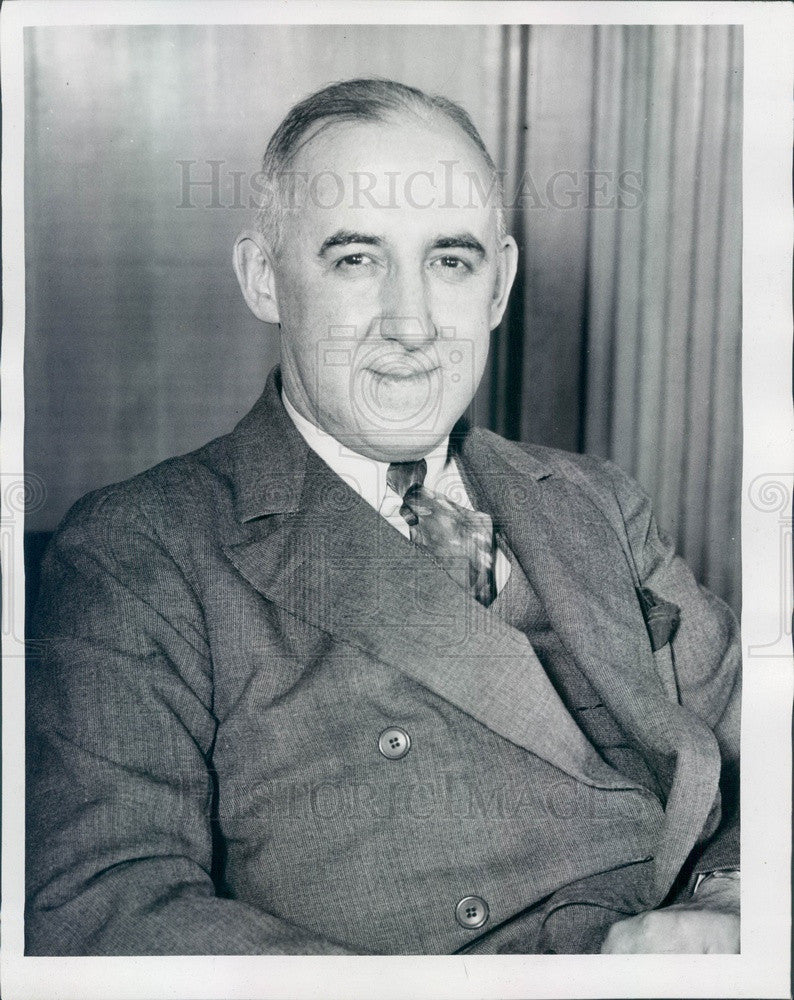 1935 Author, Presidential Adviser, Law Professor Raymond Moley Press Photo - Historic Images