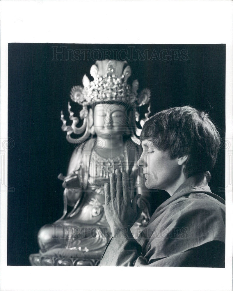 1989 Ann Arbor, Michigan Zen Buddhist Rev Sukha Linda Murray Press Photo - Historic Images