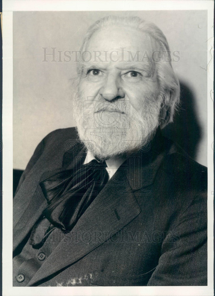 1933 Poet Edwin Markham, Poet Laureate of Oregon Press Photo - Historic Images