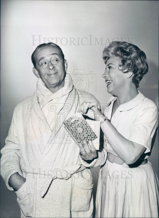 1962 Actors Eddie Foy Jr & Audrey Christie Press Photo - Historic Images