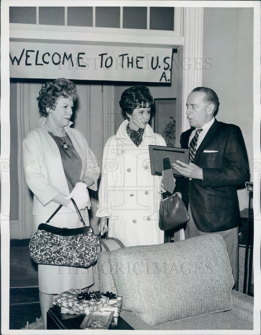 1962 Actors Eddie Foy Jr, Audrey Christie & Judy Carne Press Photo - Historic Images
