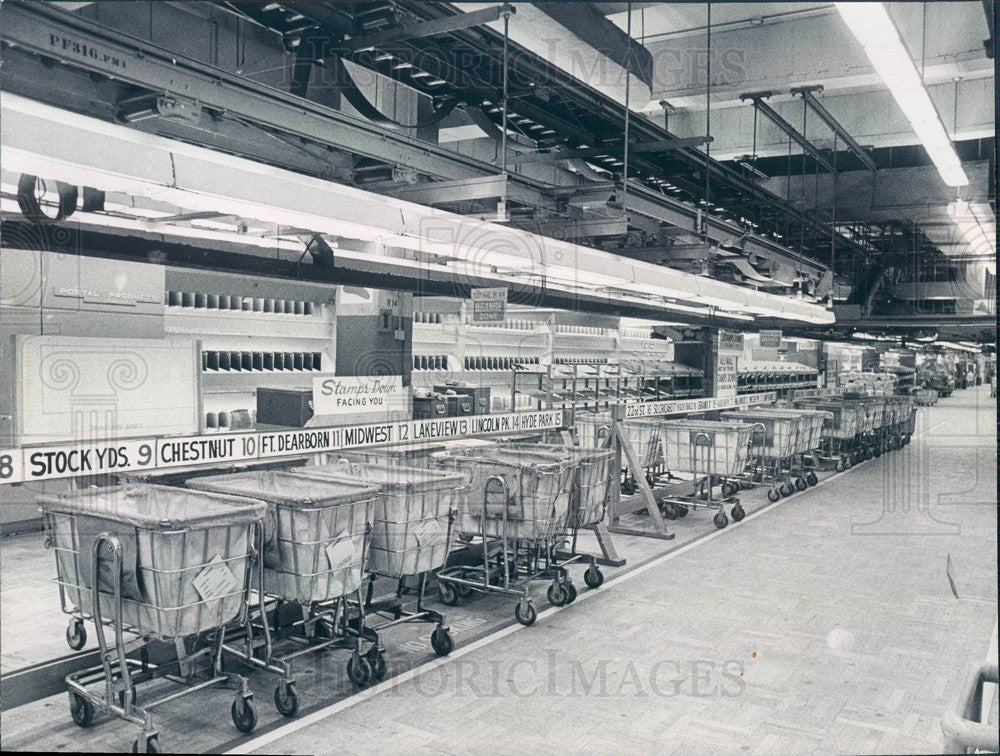 1970 Chicago, Illinois Post Office During Postal Workers Strike Press Photo - Historic Images