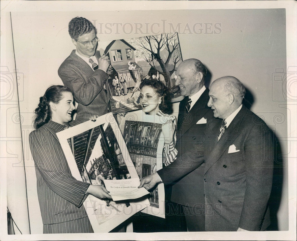 1948 Chicago, Illinois Clean-Up Campaign Poster Winners Press Photo - Historic Images